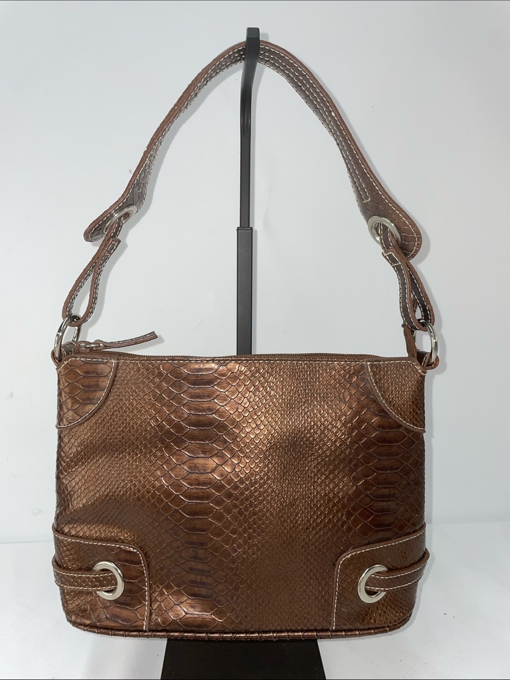 VEGAN SNAKESKIN SHOULDER BAG FTL-05-050